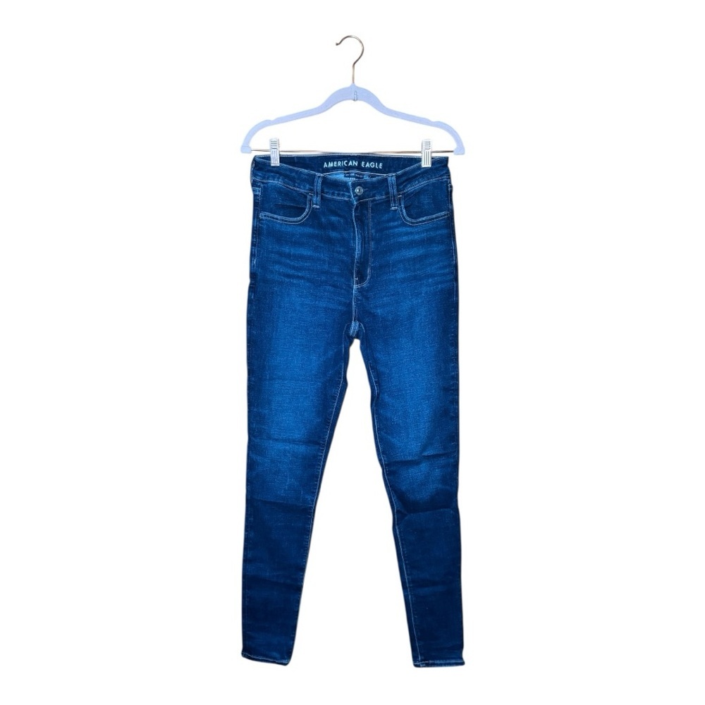 American Eagle Outfitters Blue Next Level Stretch Super High Rise Jegging 8L NWT
